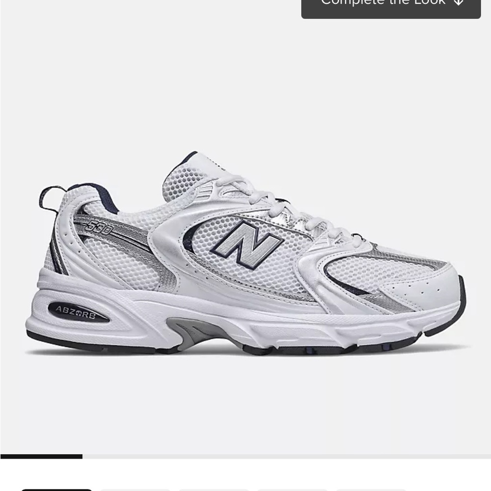 New Balance Women’s White and Navy Athletic Shoes
